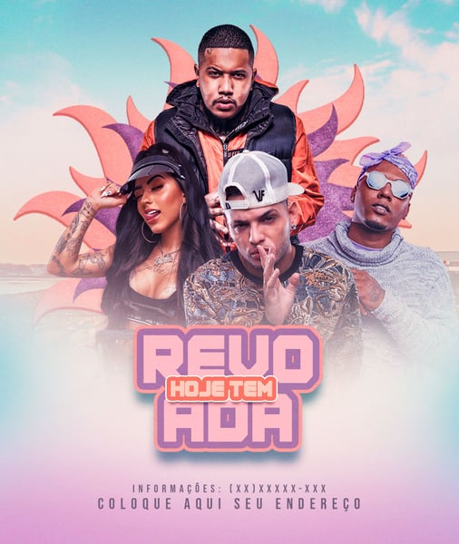 FLYER EVENTO HOJE TEM REVOADA FEED