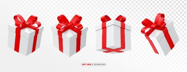 CAIXA DE PRESENTES ELEMENTO 3D PARA DIA DAS MÃES