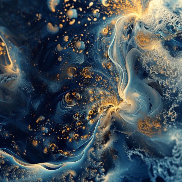 FUNDO DE TINTA CLARA E ESCURA PINTADA À MÃO COM ELEMENTOS DOURADOS BRILHANTES PARA COMPOSIÇÃO