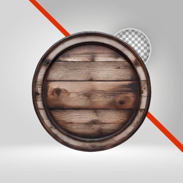 CÍRCULO DE MADEIRA 3D, TABUA DE CORTE, PLACA PRA TEXTO, ELEMENTO PNG. FUNDO TRANSPARENTE, SERTANEJO, DISCO, ELIPSE, RODA