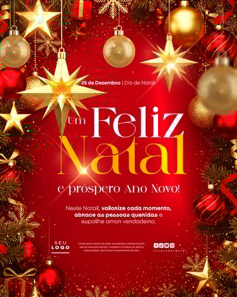 FELIZ NATAL E PRÓSPERO ANO NOVO SOCIAL MEDIA PSD EDITÁVEL 7