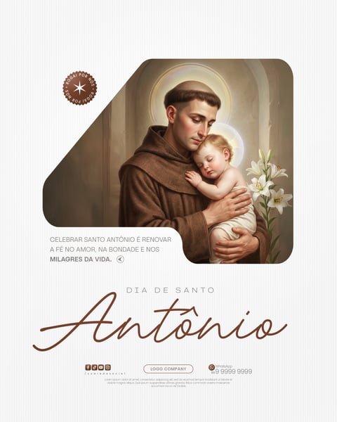 DIA DE SANTO ANTÔNIO ARTE SOCIAL MEDIA PSD EDITÁVEL 4