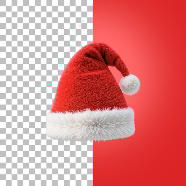 GORRO DE NATAL PSD EDITÁVEL