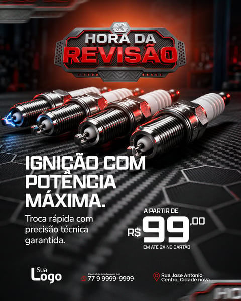 Hora da Revisão Social Media PSD Editável 4