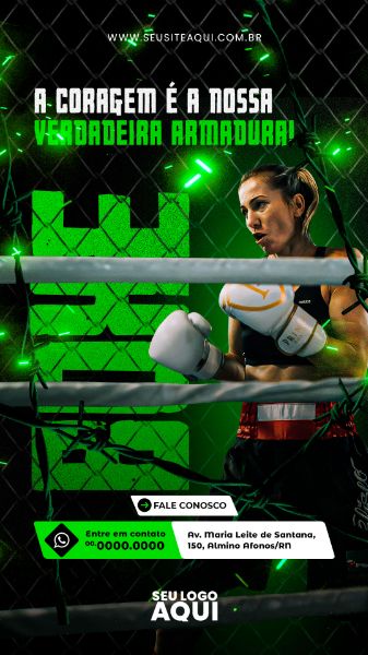 STORY - AULAS DE BOXE | ESPORTE | LUTA | PSD EDITÁVEL