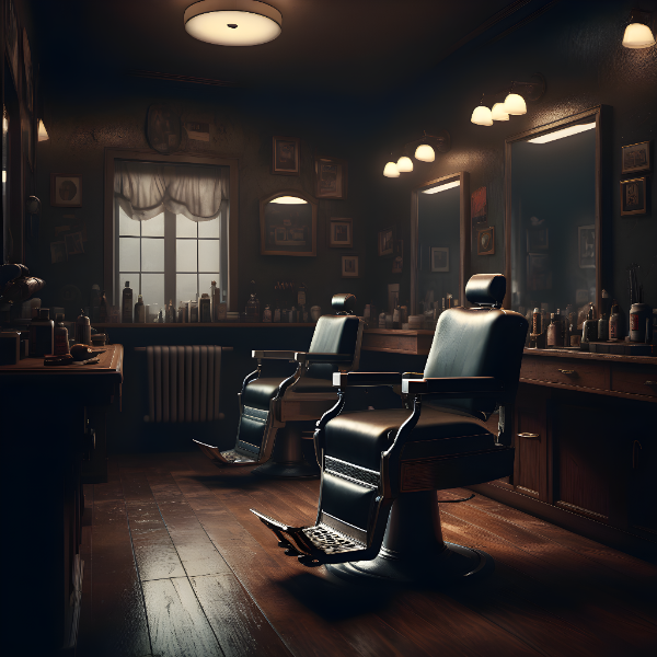 SALÃO DE BARBEARIA - BACKGROUND PARA COMPOSIÇÃO