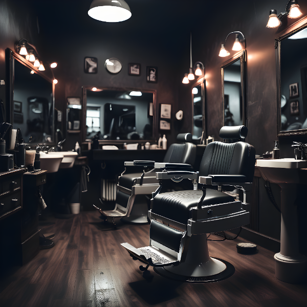 SALÃO DE BARBEARIA - BACKGROUND PARA COMPOSIÇÃO