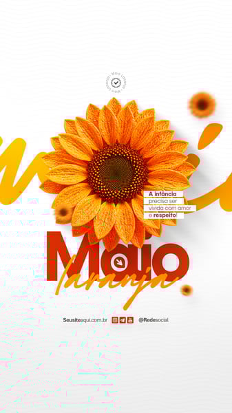 ZLD MAIO LARANJA - COMBATE AO ABUSO E À EXPLORAÇÃO SEXUAL INFANTIL SOCIAL MEDIA P5D EDITÁVEL (4)