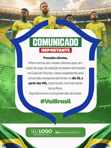 52 POST COMUNICADO COPA DO MUNDO BRASIL