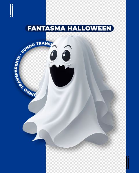 FANTASMA HALLOWEEN | IMAGEM SEM FUNDO | ELEMENTO 3D | PNG