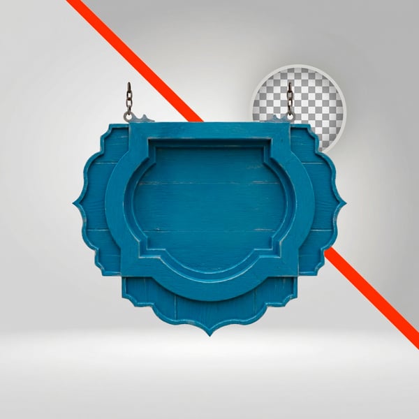 PLACA DE MADEIRA AZUL 3D DECORAÇÃO SÃO JOÃO 01