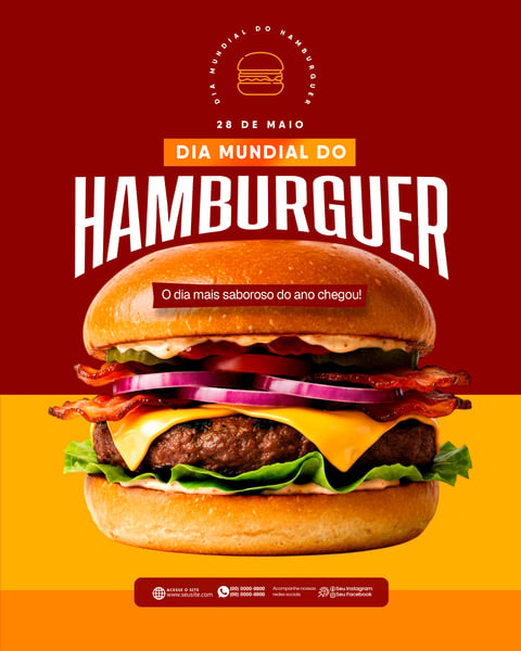 SOCIAL MEDIA HAMBURGERIA DIA MUNDIAL DO HAMBURGER 1
