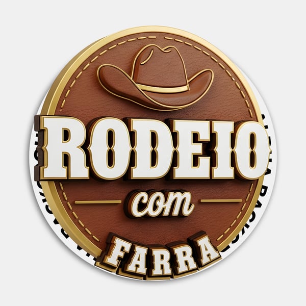 SELO 3D SERTANEJO RODEIO COM FARRA 02