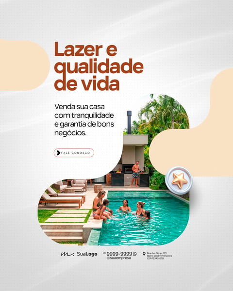 CORRETORA DE IMÓVEIS IMOBILIÁRIO VENDA DE CASAS SOCIAL MEDIA PSD EDITÁVEL 5