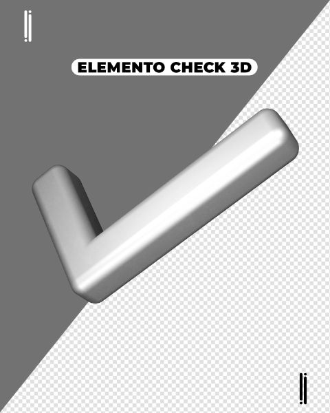 ELEMENTO 3D | CHECK PRATA | OK | VERIFICAÇÃO