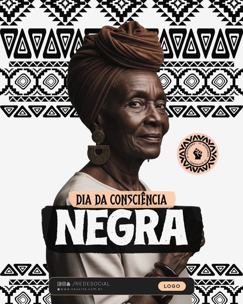 DIA DA CONSCIÊNCIA NEGRA 20 DE NOVEMBRO SOCIAL MEDIA PSD EDITÁVEL - 04