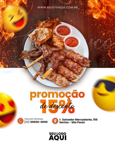 FEED VERTICAL - AÇOUGUE | CARNE | CHURRASCO | SOCIAL MEDIA | PSD EDITÁVEL