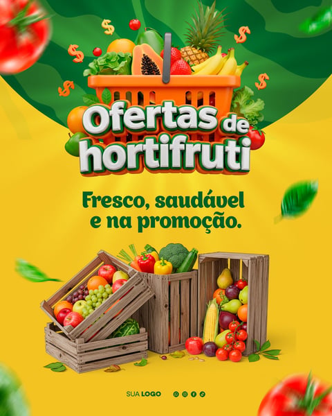SUPERMERCADO HORTIFRUTI FRUTAS LEGUMES VERDURAS