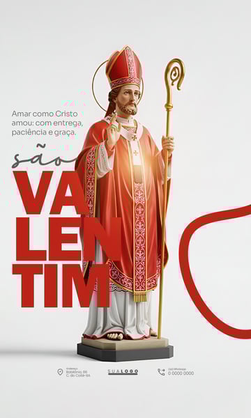 DIA DE SÃO VALENTIM 14 DE FEVEREIRO SOCIAL MEDIA PSD EDITÁVEL 1