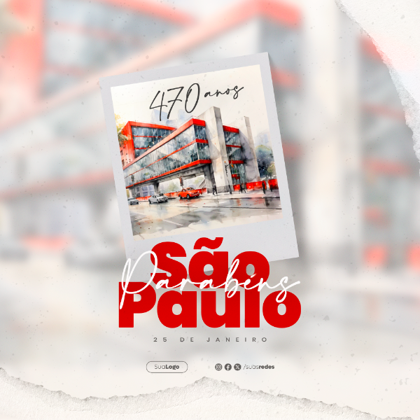 470 ANOS DE HISTÓRIA E CULTURA CIDADE DE SÃO PAULO  FEED SOCIAL MEDIA POST