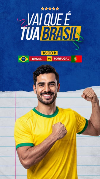 COPA DO MUNDO 2026 BRASIL RUMO AO HEXA SOCIALMEDIA PSD STORY 5