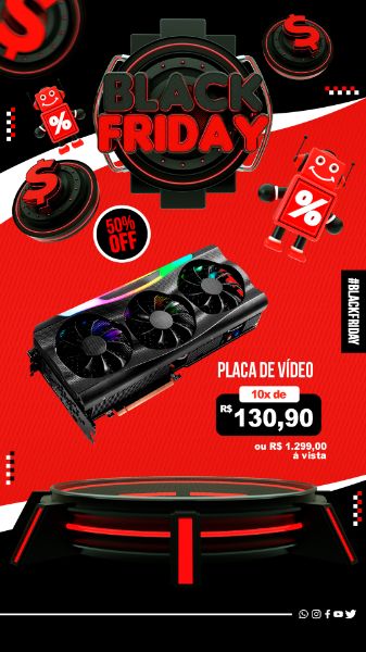 STORY BLACK FRIDAY SOCIAL MÍDIA PSD EDITÁVEL