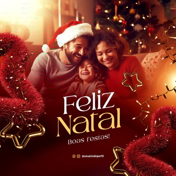 FELIZ NATAL FAMÍLIA SOCIAL MEDIA TEMPLATE PSD 2