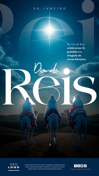 DIA DE REIS 06 DE JANEIRO STORY SOCIAL MEDIA PSD EDITÁVEL 4