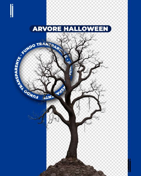 ÁRVORE HALLOWEEN | IMAGEM SEM FUNDO | ELEMENTO 3D | PNG