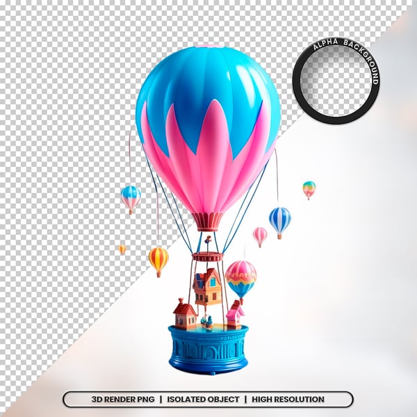 3D RENDER BRINQUEDO INFANTIL ELEMENTO ÍCONE PSD PNG