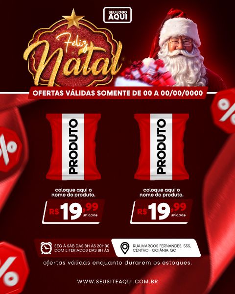 POST FEED | TABLÓIDE | FOLHETO | FELIZ NATAL | PSD EDITÁVEL