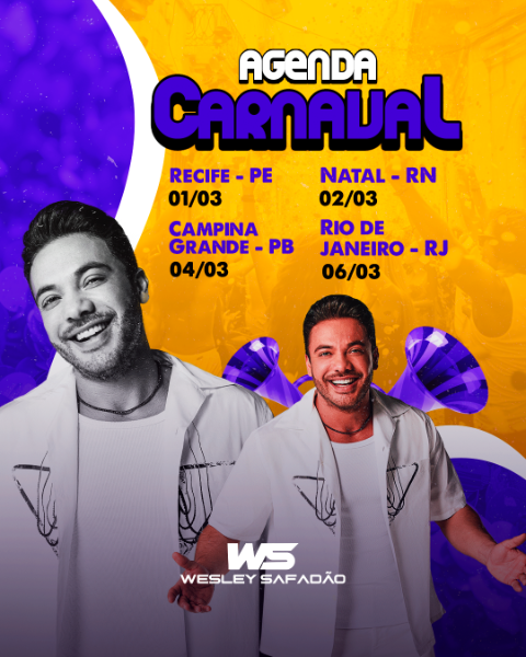 4WS - AGENDA DE CARNAVAL WESLEY SAFADÃO
