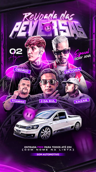 FLYER EVENTO REVOADA PSD EDITÁVEL