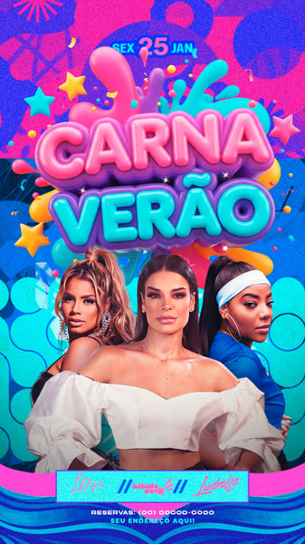 FLYER PARA EVENTOS CARNA VERÃO 2 STORYS