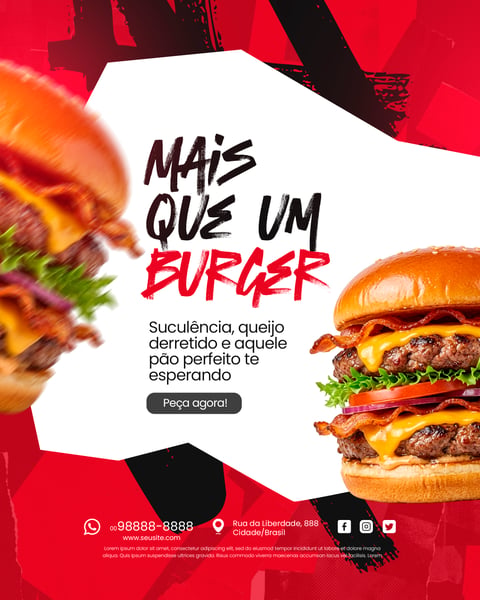 HAMBURGUERIA SOCIAL MEDIA PSD EDITÁVEL 3