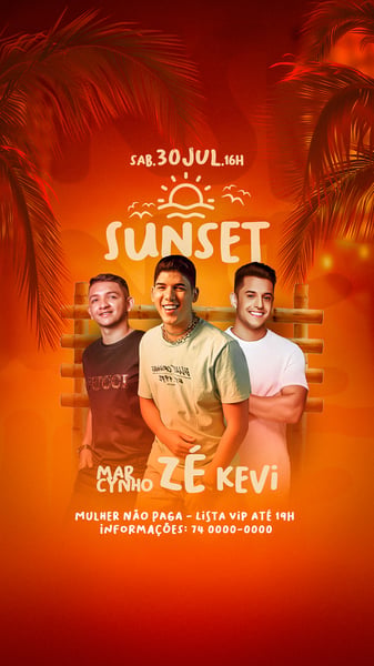 FBV FLYER EVENTO SUNSET STORY PSD EDITÁVEL