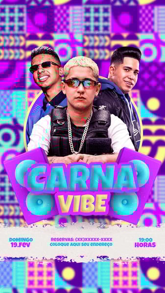FLYER EVENTO CARNAVAL CARNA VIBE STORIES