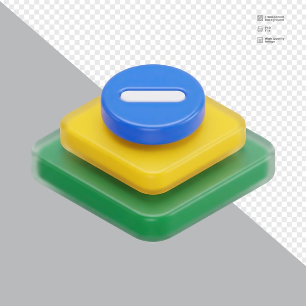 ELEMENTO 3D PARA COMPOSIÇÃO BRASIL PNG 001