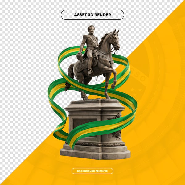 7 DE SETEMBRO INDEPENDÊNCIA DO BRASIL ELEMENTO 3D COMPOSIÇÃO SOCIAL MEDIA 39