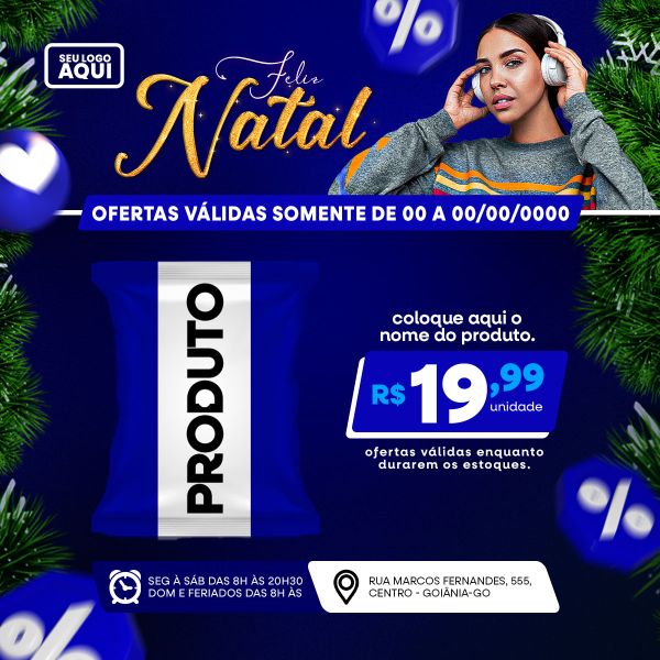 TABLÓIDE | FOLHETO | FELIZ NATAL | PSD EDITÁVEL