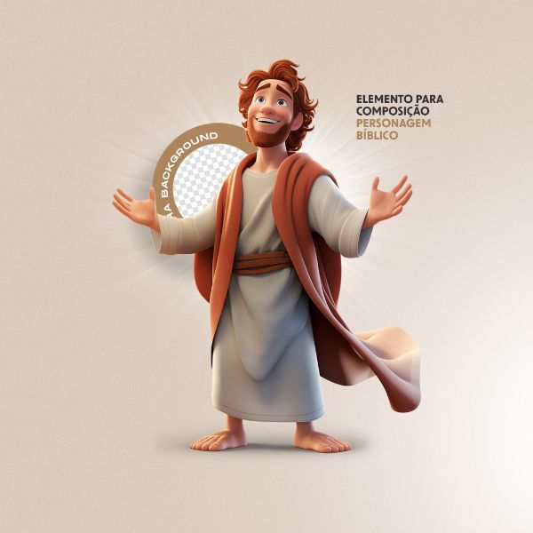 PERSONAGEM BÍBLICO PARA COMPOSIÇÃO - DAVI OLHANDO PARA O CÉU