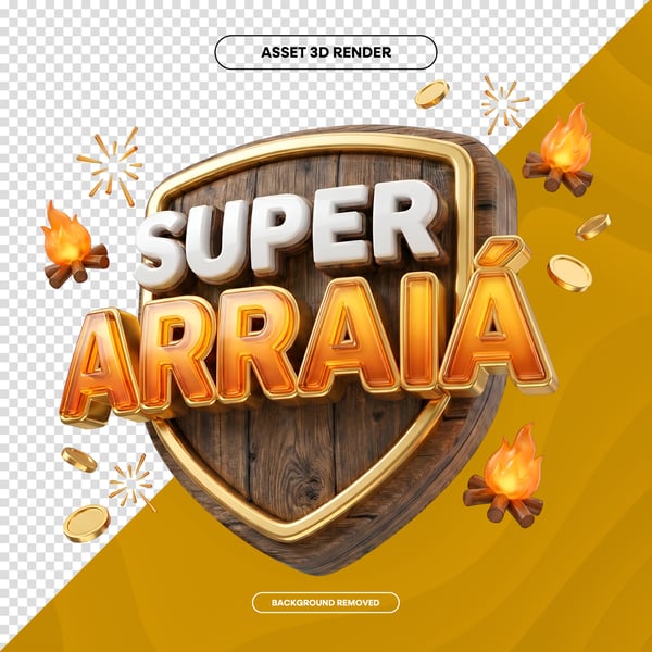 SELO 3D NAMORADOS E SÃO JOÃO