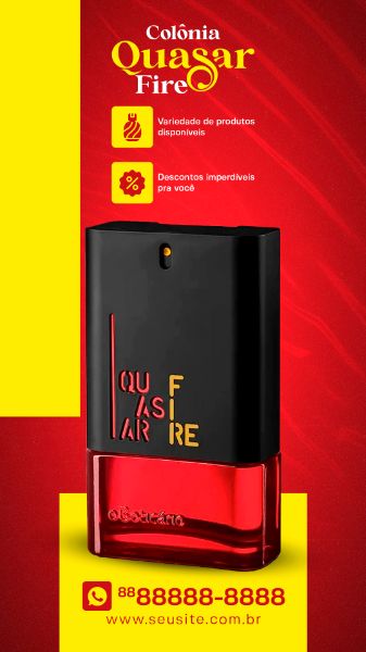 STORY COLÔNIA QUASAR FIRE O BOTICÁRIO LOJA DE PERFUMARIA SOCIAL MEDIA