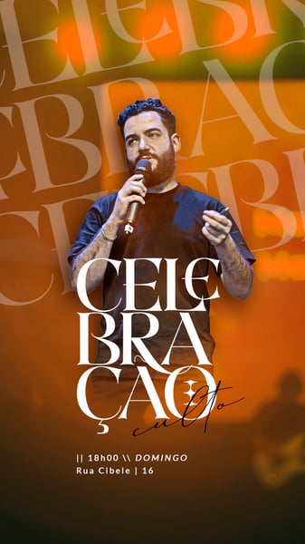 CULTO DE CELEBRAÇÃO - SOCIAL MEDIA PARA IGREJA STORY