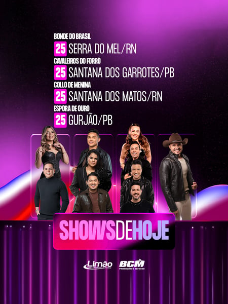HOJE 25JUL - ARTISTAS