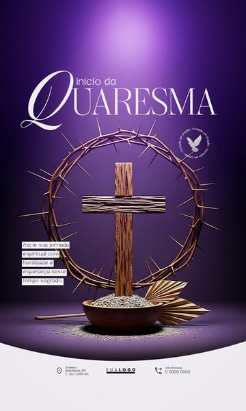 INÍCIO DA QUARESMA REFLEXÃO ESPIRITUAL PARÓQUIA SOCIAL MEDIA PSD