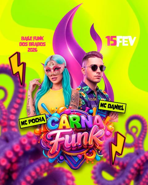 Flyer de Carnaval PSD