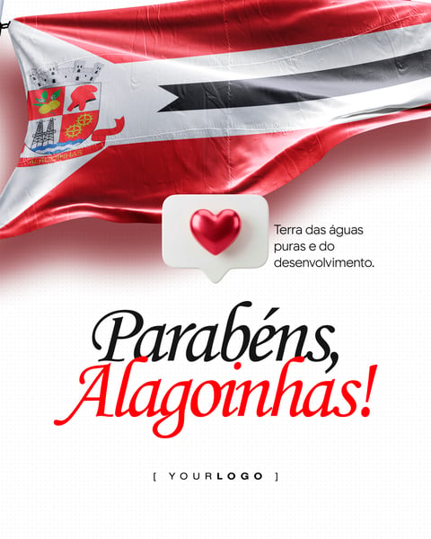 PARABÉNS ALAGOINHAS MUNICÍPIO SOCIAL MEDIA PSD EDITÁVEL
