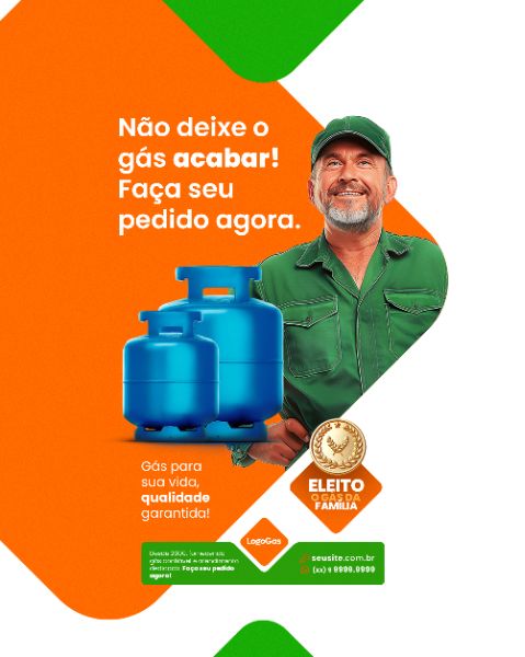 SOCIAL MEDIA - DISTRIBUIDOR DE GÁS - NÃO DEIXE O GÁS ACABAR