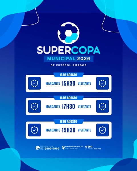 Social Media Confronto de Futebol